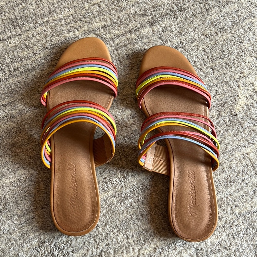 Madewell rainbow sandals size 6